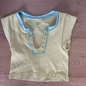 Urban outfitters out from under yellow&blue top